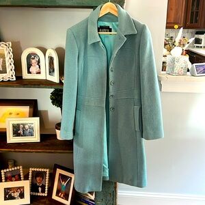 Marvin Teal-green coat